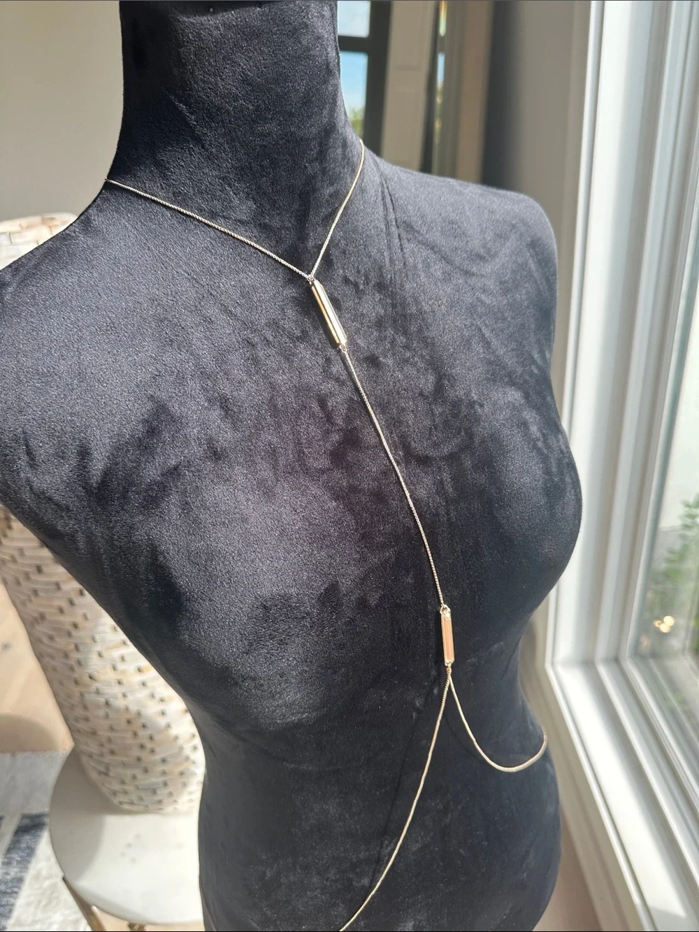 Kendra Scott Gold Lariat Body Chain Necklace